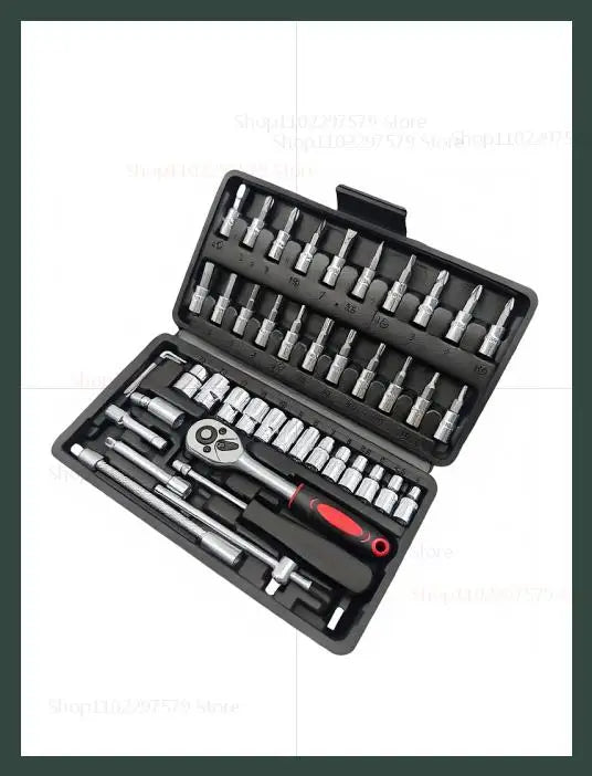 🔧 Kit Complet d’Outils Auto 46 Pièces – Tout pour vos Réparations