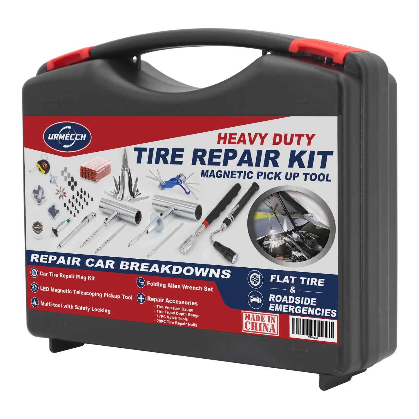 🛠️ Malette de Réparation Crevaison – Kit Auto & Moto Prêt à l’Emploi